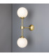 Yaounde Globe Wall Light Satin Brass-1