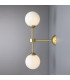 Yaounde Globe Wall Light Satin Brass-2
