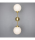 Yaounde Globe Wall Light Satin Brass-3