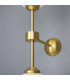Yaounde Globe Wall Light Satin Brass-4