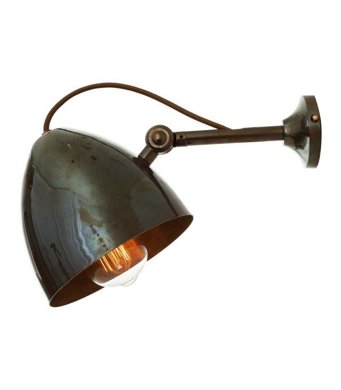 Quito Cone Wall Light Antique Brass-3