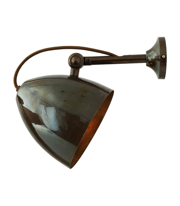 Quito Cone Wall Light Antique Brass-5