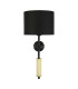 Gorey Wall Light Polished Brass Matt Black-2