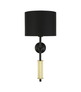 Gorey Wall Light Polished Brass Matt Black-2