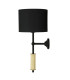 Gorey Wall Light Polished Brass Matt Black-3
