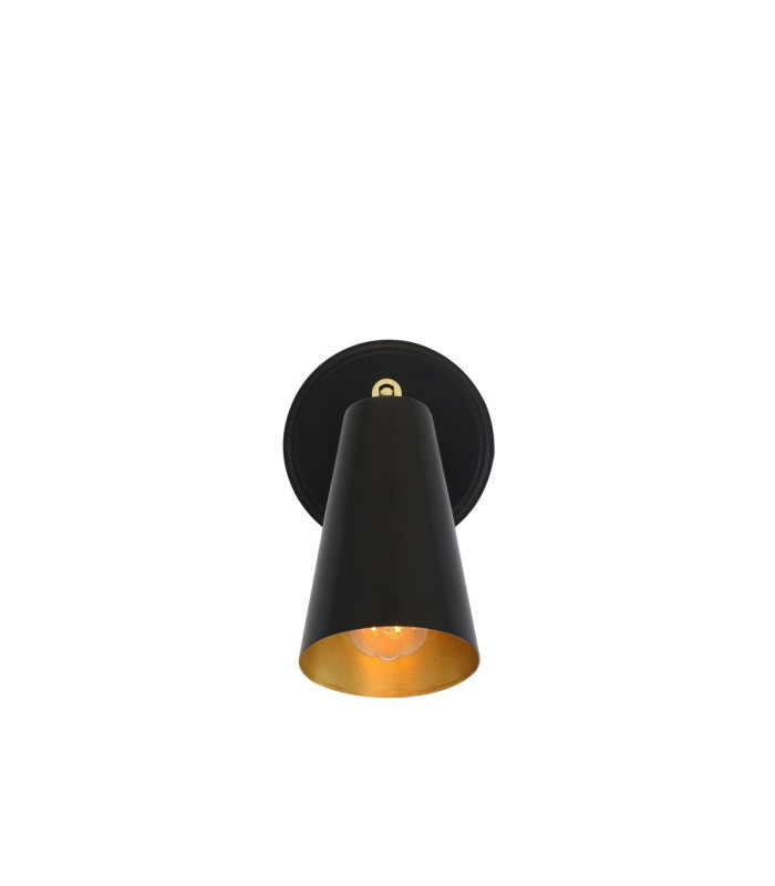 Cashel Wall Light Matt Black Brass Inner-5