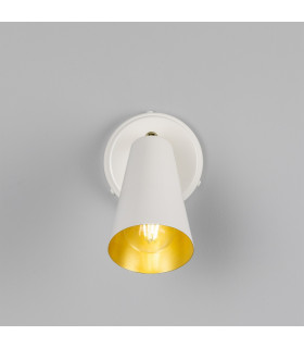 Cashel Wall Light White Brass Inner-2
