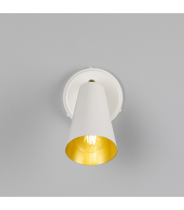 Cashel Wall Light White Brass Inner-2