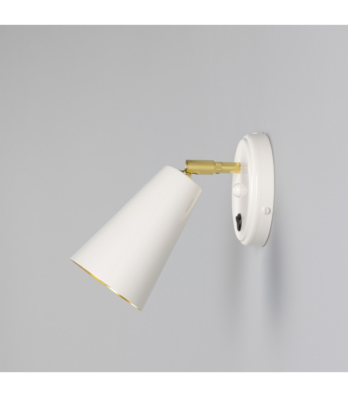 Cashel Wall Light White Brass Inner-3
