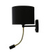 Longford Wall Light Matt Black Brass Arm-1