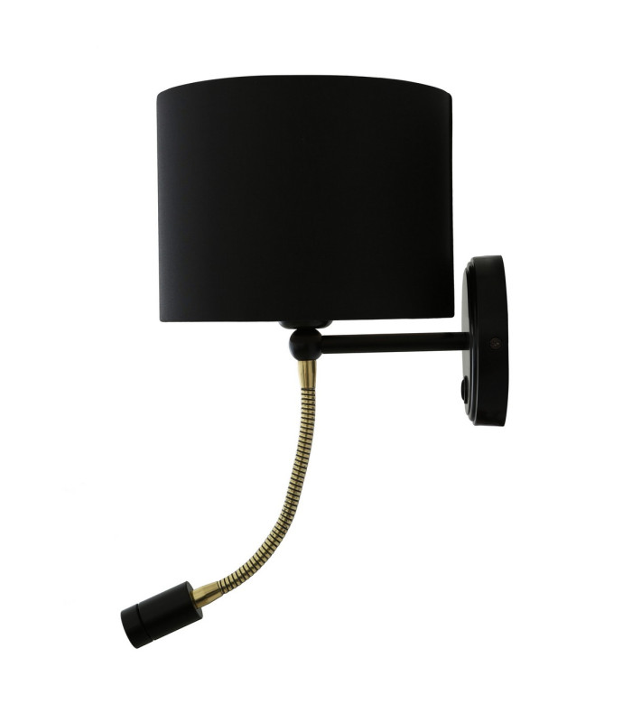 Longford Wall Light Matt Black Brass Arm-1