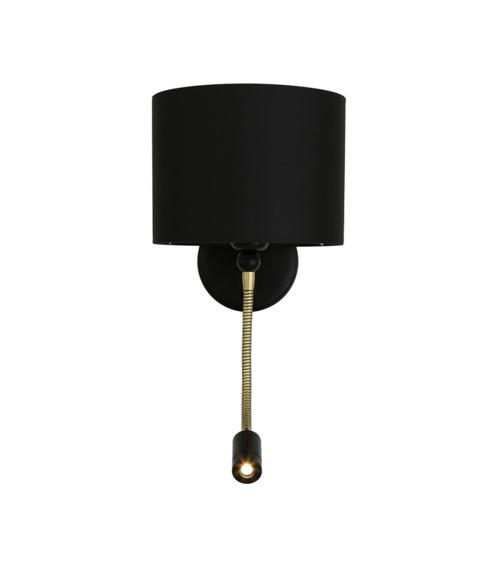 Longford Wall Light Matt Black Brass Arm-2