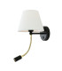 Longford Wall Light Matt Black Brass Arm-3