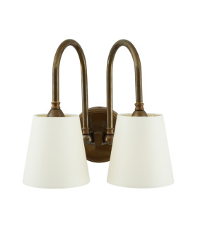 Uppsala Double Wall Light Antique Brass-1