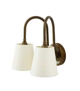 Uppsala Double Wall Light Antique Brass-2