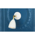 Lainio Wall Light Polished Brass White-1