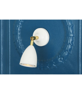 Lainio Wall Light Polished Brass White-1