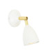 Lainio Wall Light Polished Brass White-2