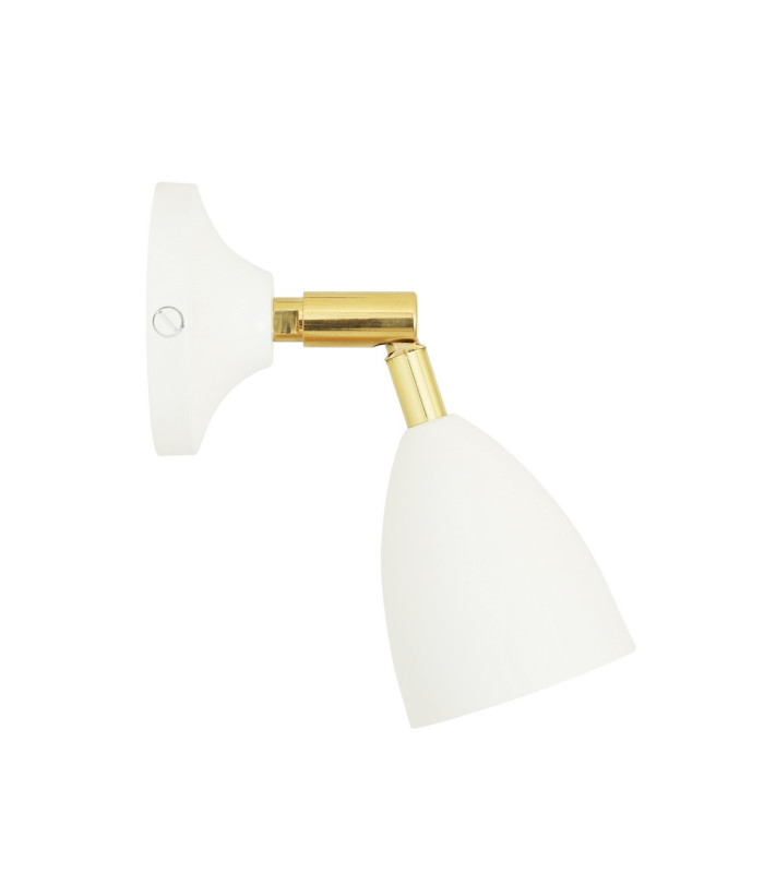 Lainio Wall Light Polished Brass White-3