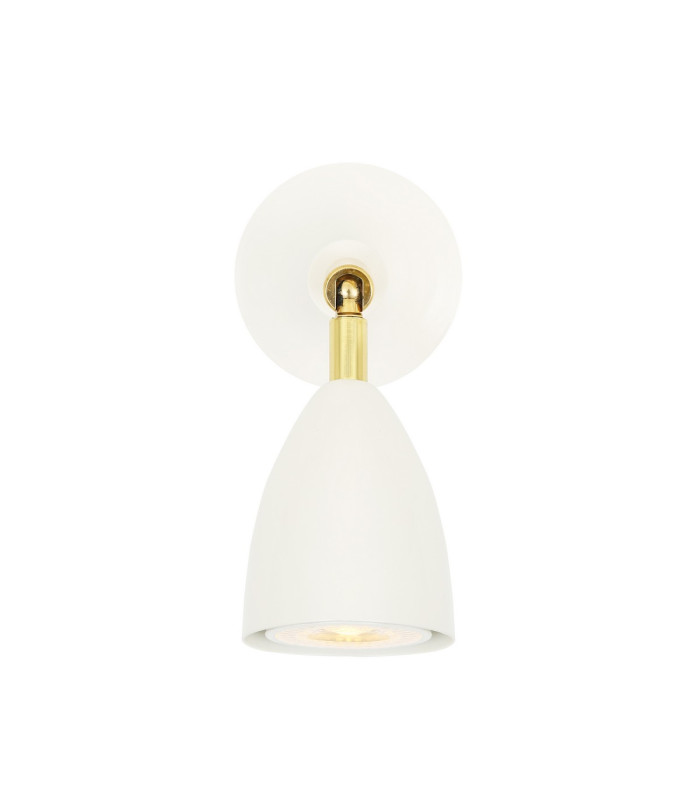 Lainio Wall Light Polished Brass White-4