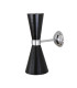 Cairo Wall Light Chrome Matt Black-2
