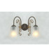 Medan Double Wall Light Antique Brass-1