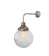 Stanley 20cm Globe Wall Light Antique Silver-1
