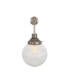 Stanley 20cm Globe Wall Light Antique Silver-3