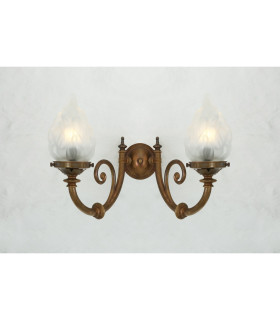 Darwin Double Wall Light Antique Brass-1