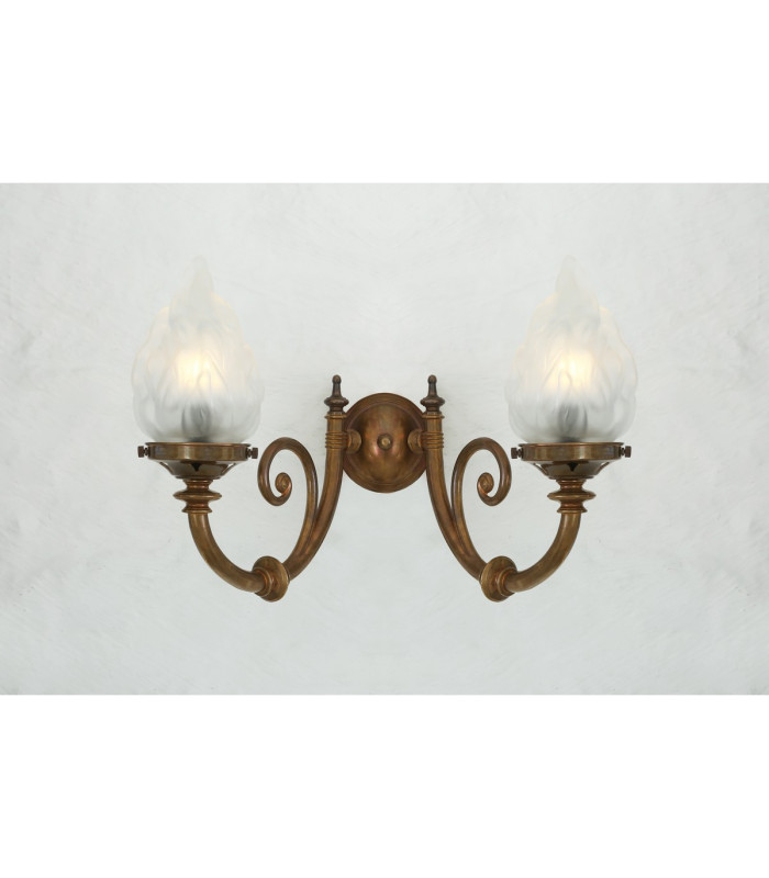 Darwin Double Wall Light Antique Brass-1