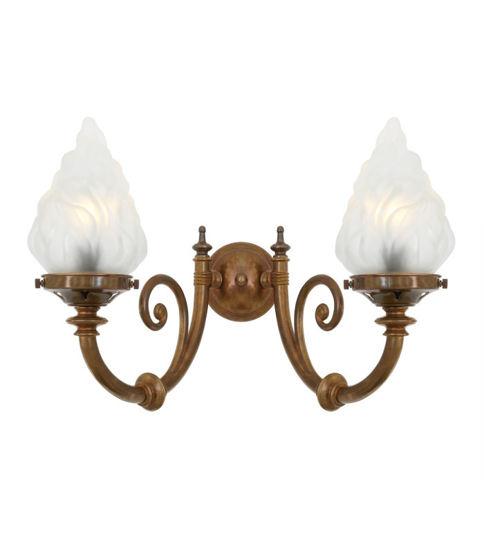Darwin Double Wall Light Antique Brass-2