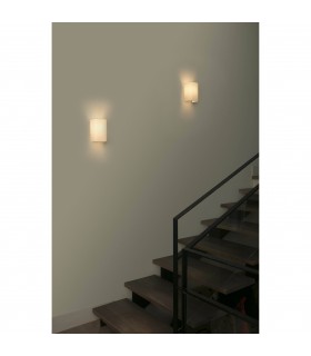 Cotton Beige Square Wall Light 200x 125x 105 1x E27 - 2