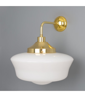 Schoolhouse Wall Light Polished Brass-1
