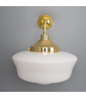 Schoolhouse Wall Light Polished Brass-2