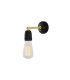 Cabra Wall Light Black & Brass-1