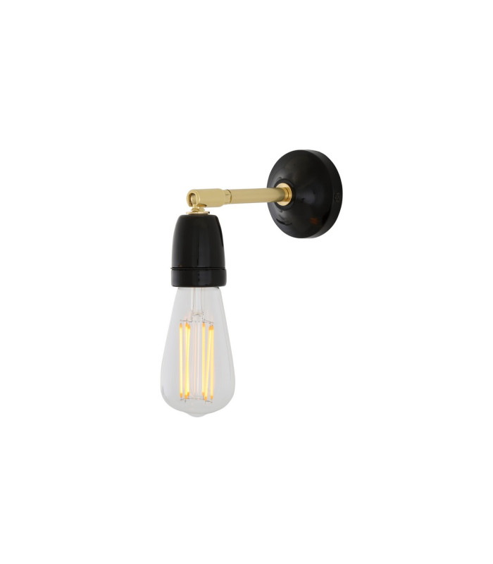 Cabra Wall Light Black & Brass-1