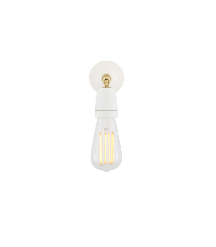 Cabra Wall Light White & Brass-3