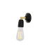 Caltra Wall Light Black & Brass-1