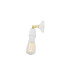 Caltra Wall Light White & Brass-2