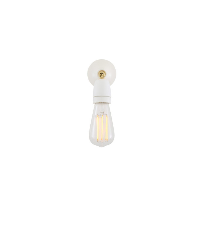 Caltra Wall Light White & Brass-3