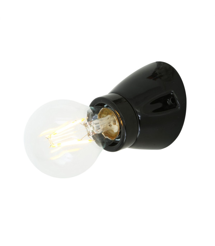 Baltimore Angled Flush Light Fitting Black-1