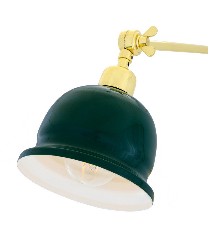 Nico Poster Light Polished Brass Sage Green Shade-3