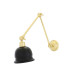 Nico Poster Light Polished Brass Matt Black Shade-1