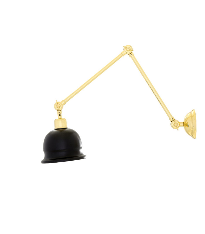 Nico Poster Light Polished Brass Matt Black Shade-2