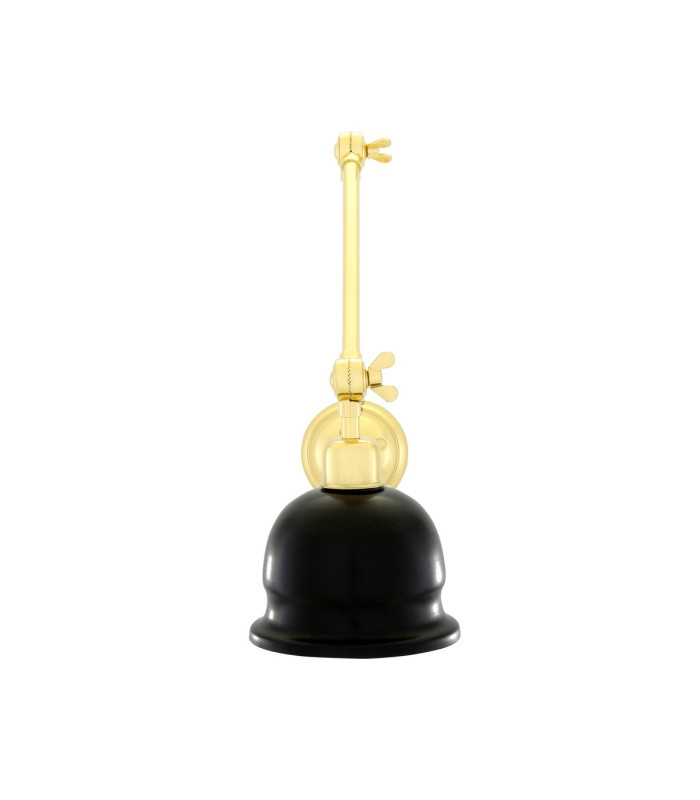 Nico Poster Light Polished Brass Matt Black Shade-3