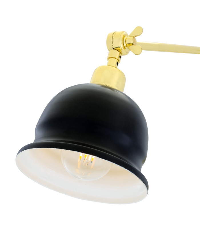 Nico Poster Light Polished Brass Matt Black Shade-4
