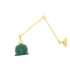 Nico Poster Light Polished Brass Racing Green Shade-2