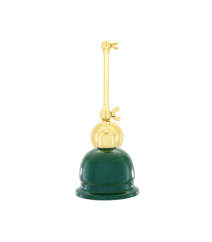 Nico Poster Light Polished Brass Racing Green Shade-3