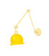 Nico Poster Light Polished Brass Yellow Shade