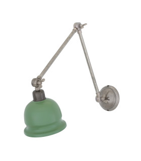 Nico Poster Light Antique Silver Sage Green Shade